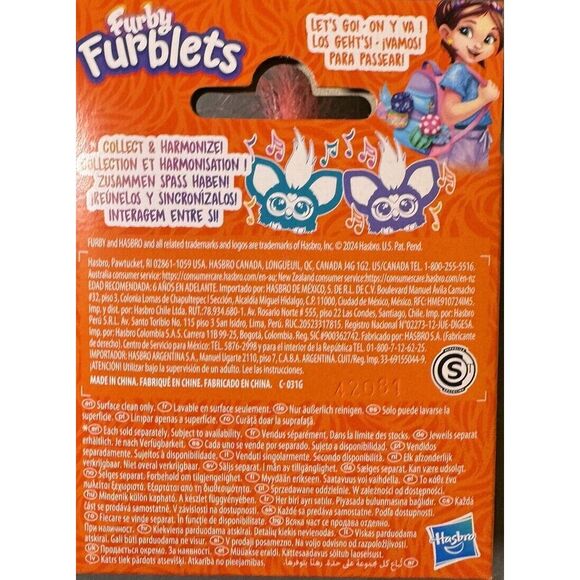Furby Furblets Electronic Mini Plush Complete Set of 6 Speaks Furbish Harmonize - Picture 16 of 16
